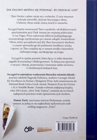 Szczygieł - Donna Tartt [KSIĄŻKA]