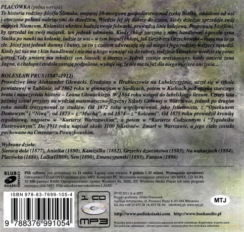 Placówka - Bolesław Prus [AUDIOBOOK] [CD-mp3]
