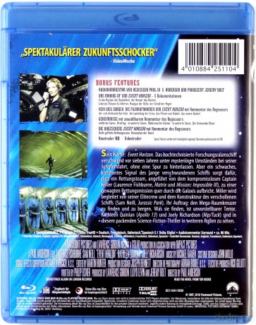 Event Horizon (Ukryty wymiar) [Blu-Ray]