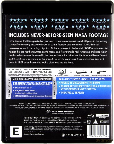 Apollo 11 [Blu-Ray 4K]+[Blu-Ray]