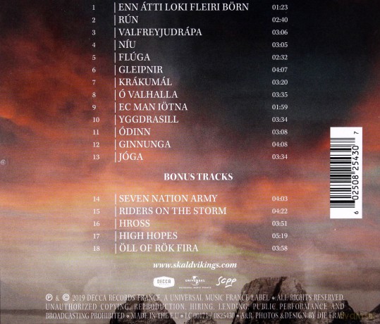 Skald: Vikings Chant [CD]