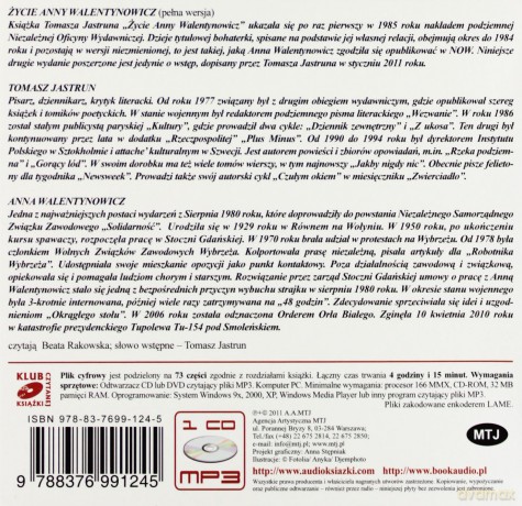 Życie Anny Walentynowicz - Tomasz Jastrun [AUDIOBOOK] [CD-MP3]