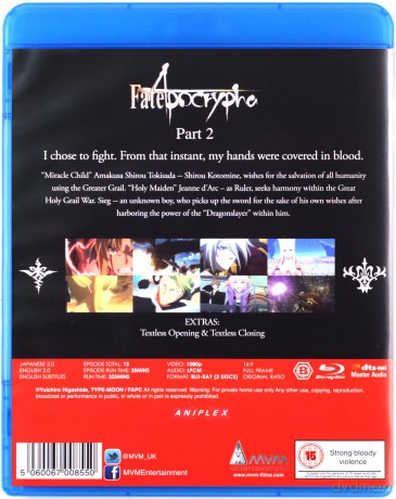 Fate/Apocrypha Part 2 [Blu-Ray]