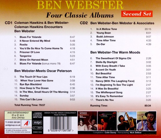 Ben Webster: Four Classic Albums [CD]