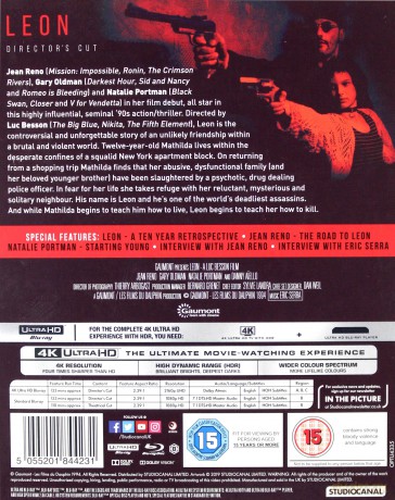 Leon: Director's Cut (Leon Zawodowiec) [Blu-Ray 4K]+[Blu-Ray]