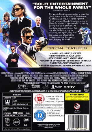 Men In Black: International (Faceci w czerni 4) [DVD]