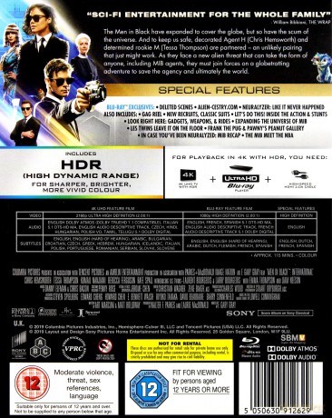 Men In Black: International (Faceci w czerni 4) [Blu-Ray 4K]+[Blu-Ray]