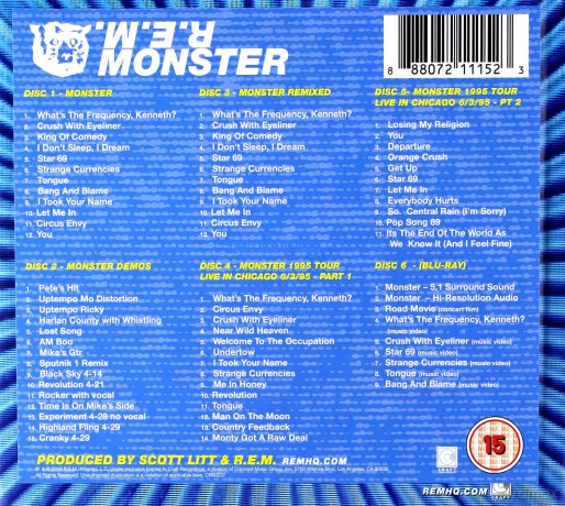 R.E.M.: Monster (25th Anniversary) (Deluxe) [Blu-Ray]+[CD]