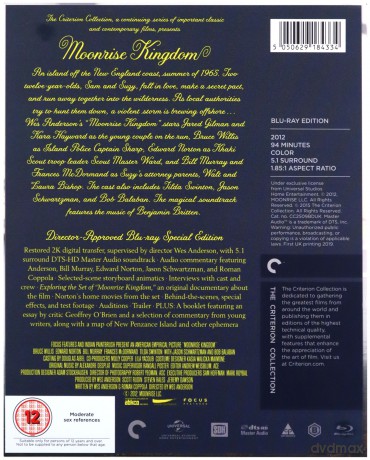 Moonrise Kingdom (2012) (Criterion Collection) (Kochankowie z Księżyca) [Blu-Ray]