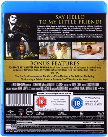 Scarface (1983) - 35th Anniversary (Człowiek z blizną) [Blu-Ray]