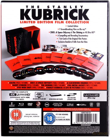 Stanley Kubrick: Limited Edition Film Collection [2xBlu-Ray 4K]+[8xBlu-Ray]	