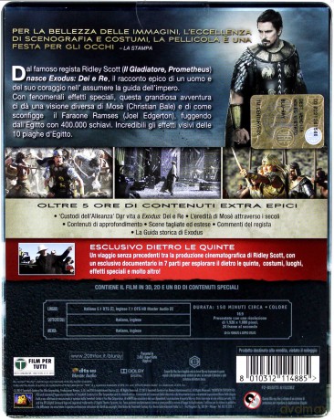 Exodus: Gods and Kings (Bogowie i Królowie) (steelbook) [Blu-Ray 3D]+[2xBlu-Ray]