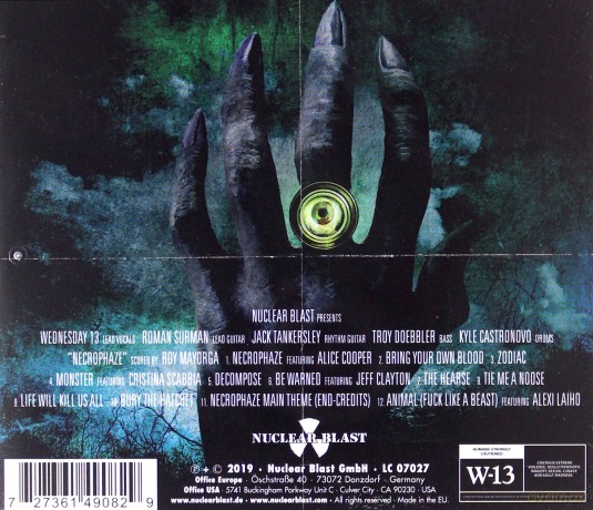 Wednesday 13: Necrophaze [CD]