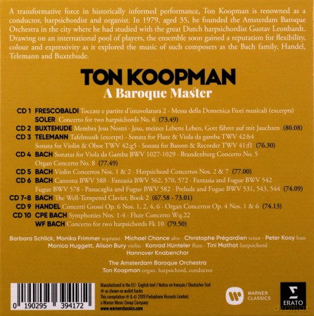 Ton Koopman: A Baroque Master [10CD]