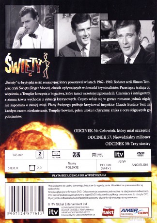 Święty 19: Człowiek, który miał szczęście / Niewidzialny milioner / Trzy siostry [DVD]