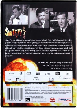 Święty 19: Człowiek, który miał szczęście / Niewidzialny milioner / Trzy siostry [DVD]