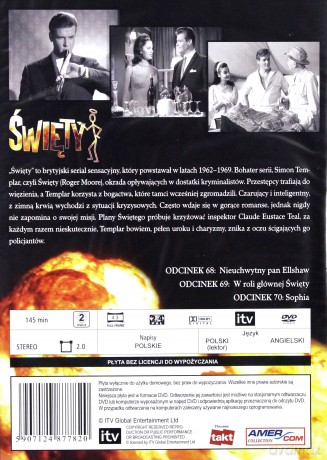 Święty 23: Nieuchwytny pan Ellshaw / W roli głównej święty / Sophia [DVD]