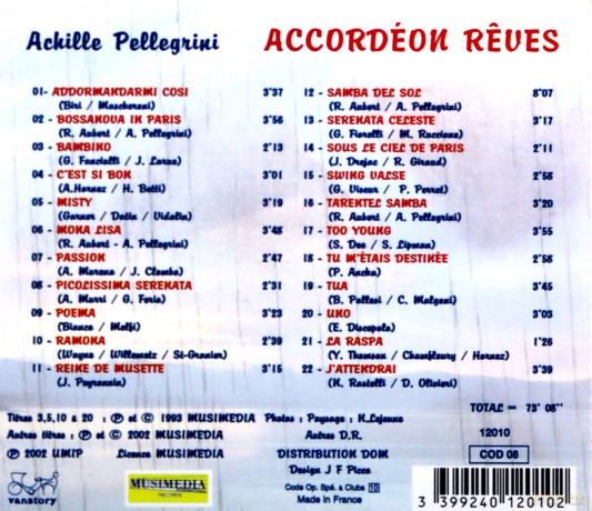 Achille Pellegrini: Accordeon Reves [CD]