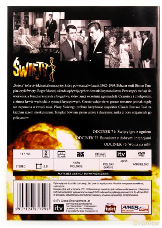 Święty 25: Święty igra z ogniem / Burmistrz z dobrymi intencjami / Wojna na niby [DVD]