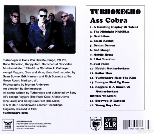 Turbonegro: Ass Cobra [CD]