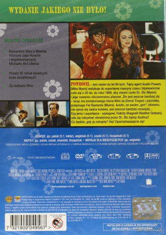 Austin Powers: Szpieg, który nie umiera nigdy [DVD]