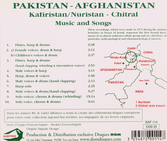 Pakistan + Afghanistan: Chants Et Danses [CD]