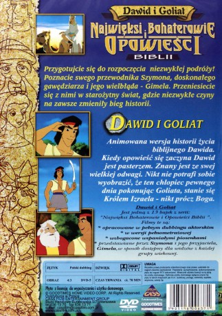 Najwięksi bohaterowie i opowieści Biblii: Dawid i Goliat [DVD] (Biblia dla dzieci)