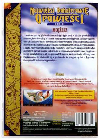 Najwięksi bohaterowie i opowieści Biblii: Mojżesz [DVD] (Biblia dla dzieci)