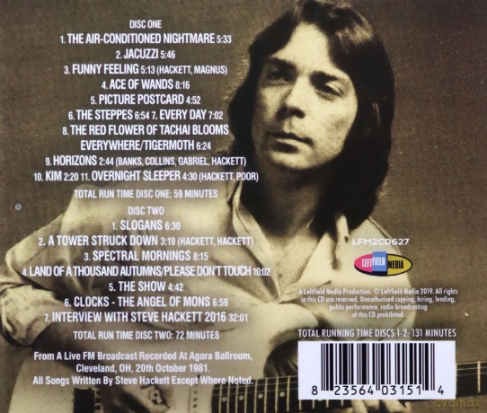 Steve Hackett: Cured In Cleveland [2CD]
