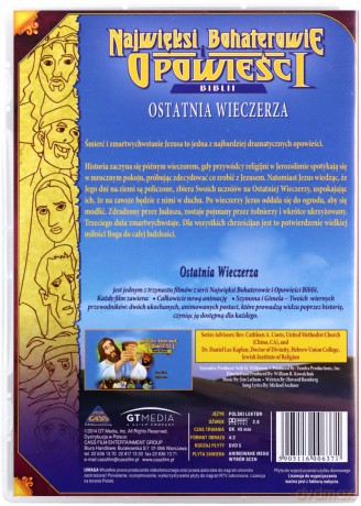 Najwięksi bohaterowie i opowieści Biblii: Ostatnia Wieczerza [DVD] (Biblia dla dzieci)