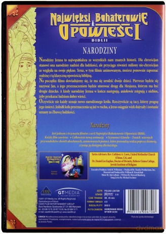 Najwięksi bohaterowie i opowieści Biblii: Narodziny (1998) [DVD] (Biblia dla dzieci)