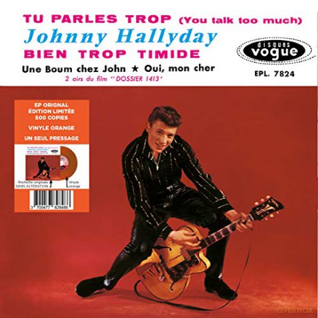 Johnny Hallyday: Ep No05 - Tu Parles Trop (Orange) [Winyl]