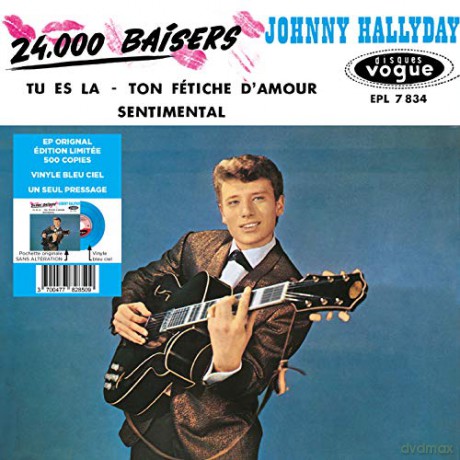 Johnny Hallyday: Ep No07 - 24 000 Baisers (Sky Blue) [Winyl]