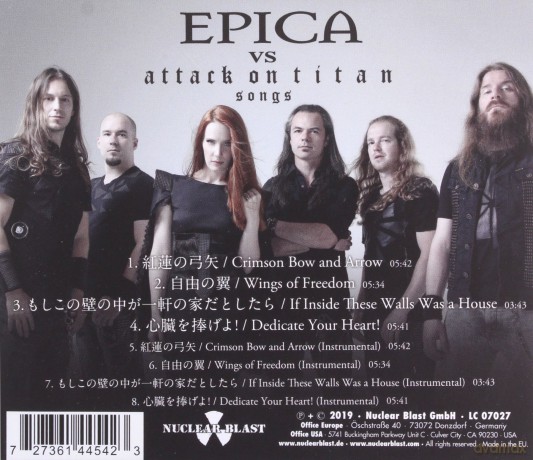 Epica: Epica Vs. Attack On Titan Songs [CD]