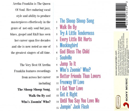 Aretha Franklin: Aretha Franklin - The Very Best Of  [CD]