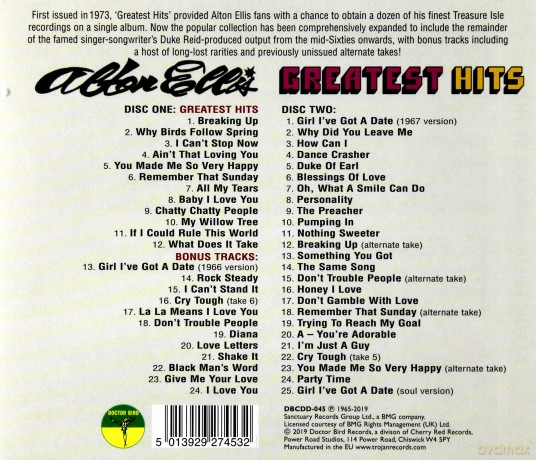 Alton Ellis: Greatest Hits - Mr Soul Of Jamaica (Expanded Edition) [2CD]