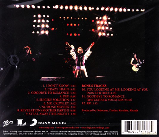 Ozzy Osbourne: Blizzard Of Ozz Expanded Edition [CD]