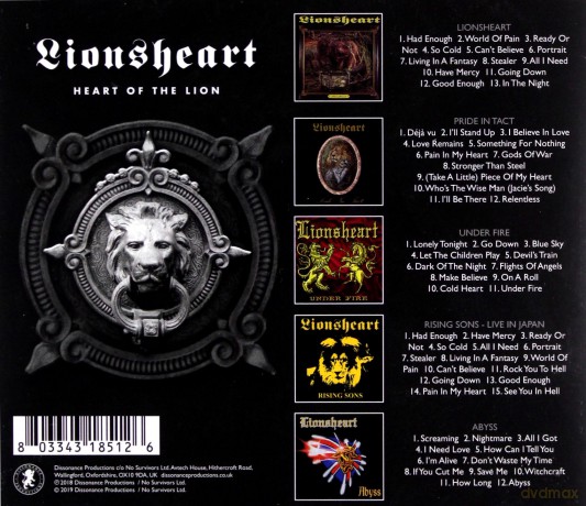 Lionsheart: Heart Of The Lion [5CD]