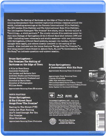 Bruce Springsteen: The Promise: The Making Of Darkness On The Edge Of Town [Blu-Ray]