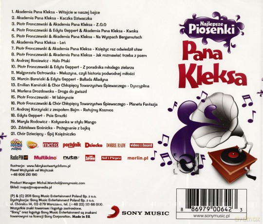 Najlepsze Piosenki Akademii Pana Kleksa [CD]