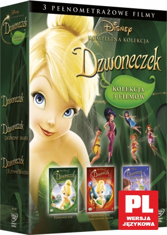 Dzwoneczek Trylogia: Dzwoneczek / Dzwoneczek i zaginiony skarb / Dzwoneczek i uczynne wróżki [BOX] [3DVD]
