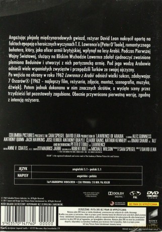 Lawrence z Arabii (polski lektor) (Legendy Hollywood) [DVD]