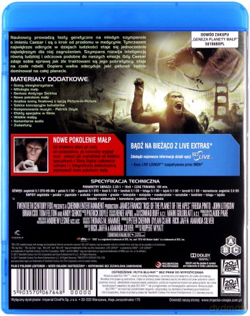 Geneza planety małp [Blu-Ray]