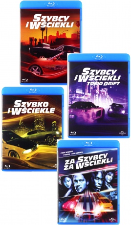 Szybcy i wściekli Quadrilogy: Szybcy i wściekli / Tokio Drift  / Za szybcy, za wściekli / Szybko i wściekle Pakiet [4Blu-Ray]