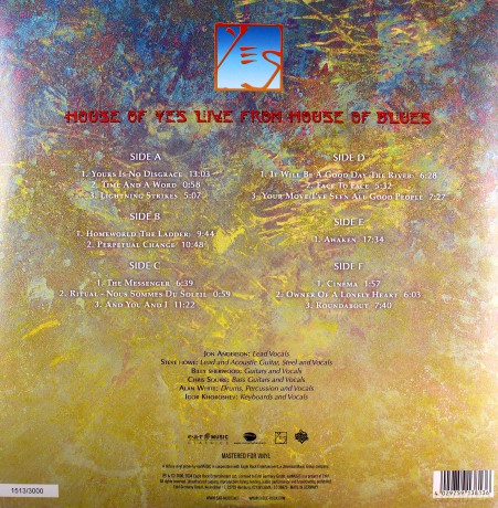 Yes: Live From House Of Blues (Limited Edition) [Winyl]
