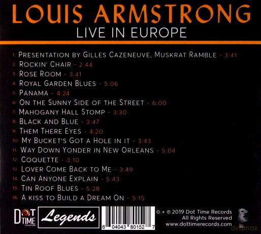 Louis Armstrong: Live In Europe [CD]