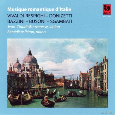Jean-Claude Bouveresse: Musique Romantique D'Italie [CD]
