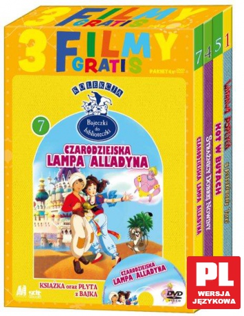 Czarodziejska Lampa Aladyna + 3 Filmy Gratis [BOX] [4DVD]
