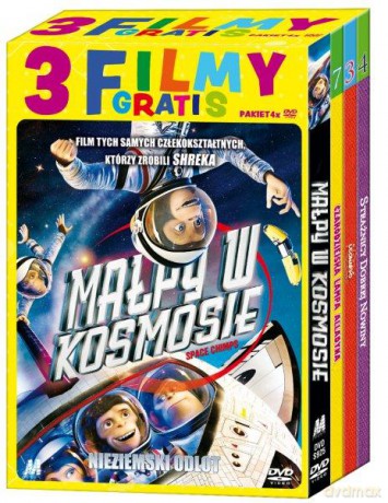 Małpy W Kosmosie + 3 Filmy Gratis [BOX] [4DVD]