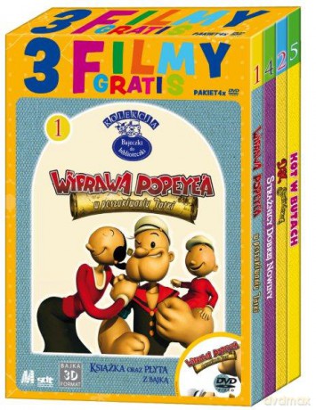 Wyprawa Popeyea + 3 Filmy Gratis [BOX] [4DVD]